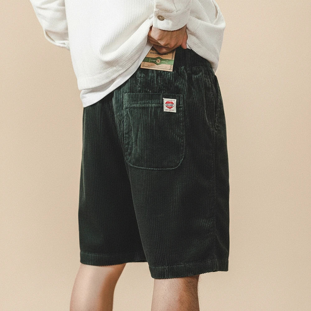 Men's Corduroy Casual Shorts