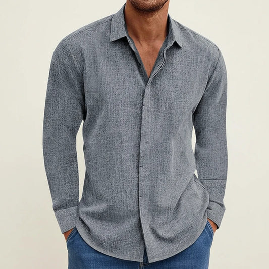 Men's Long-Sleeve Relaxed Fit Shirt