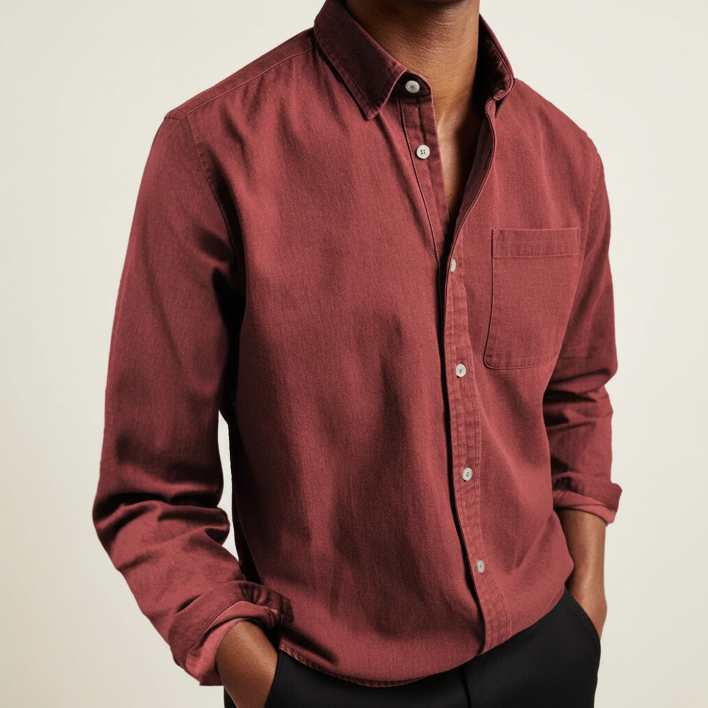 Men's Long-Sleeve Casual Shirt