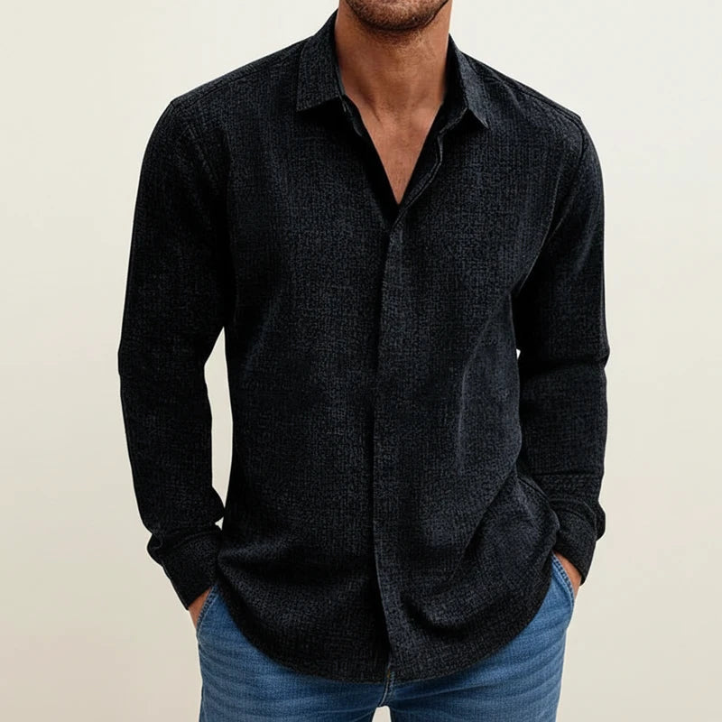 Men's Long-Sleeve Relaxed Fit Shirt