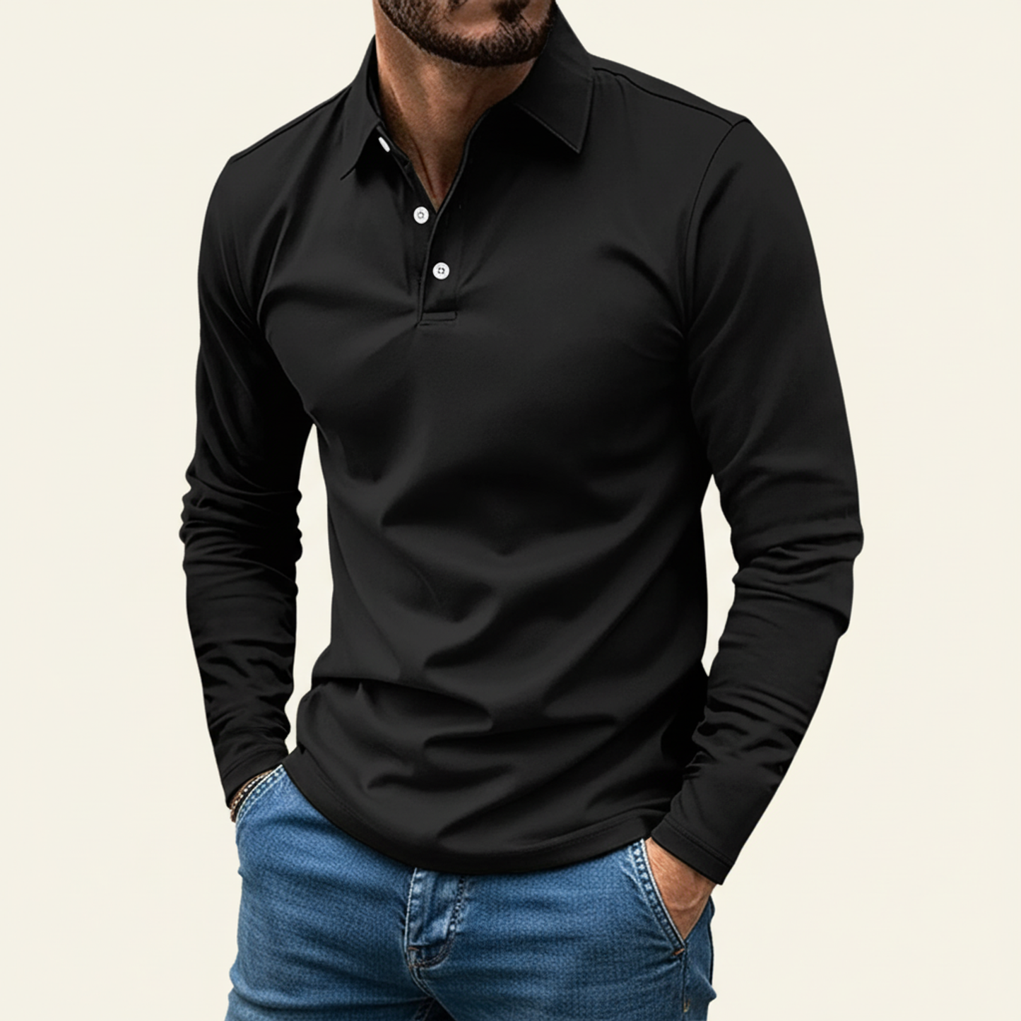 Men's Long Sleeve Polo Shirt