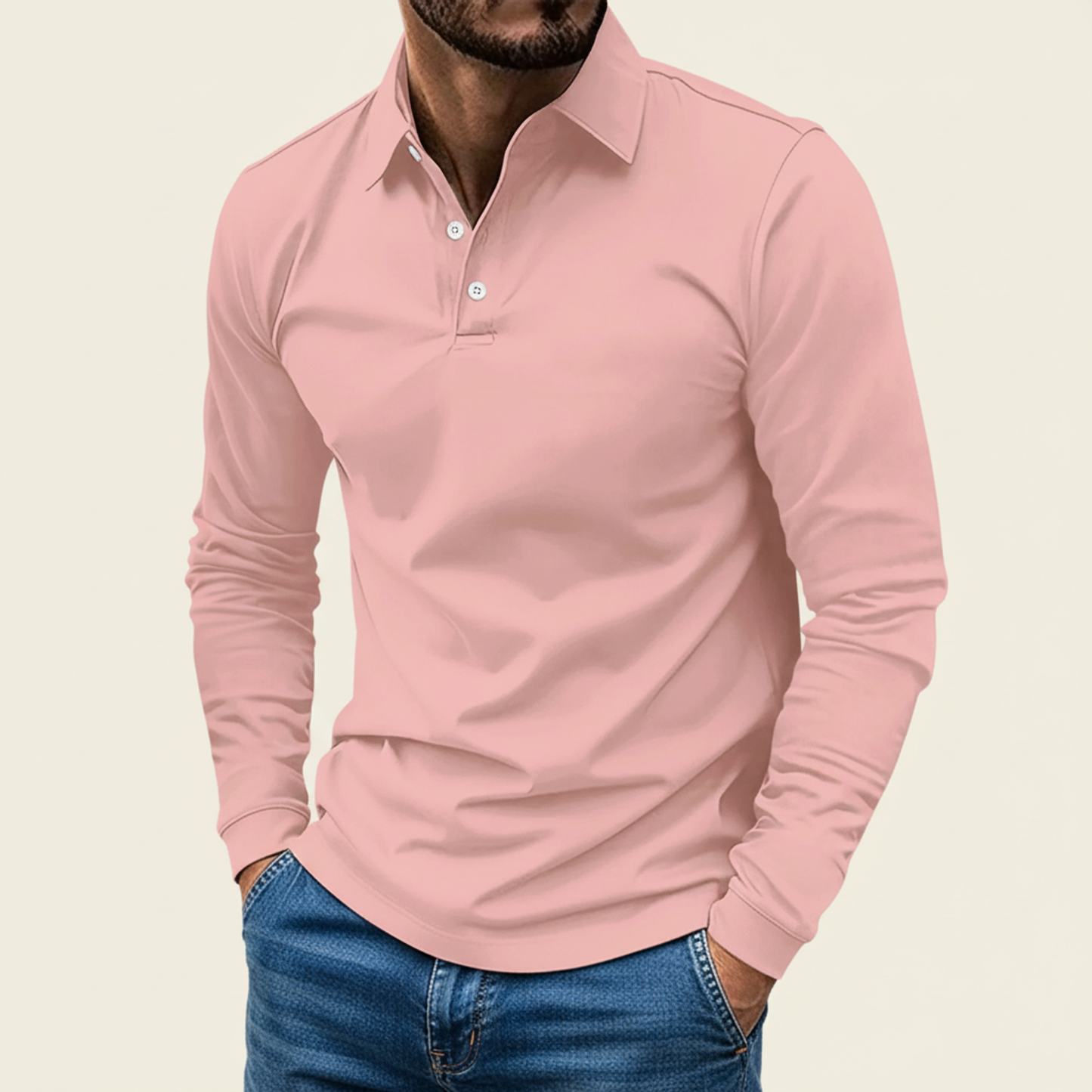 Men's Long Sleeve Polo Shirt