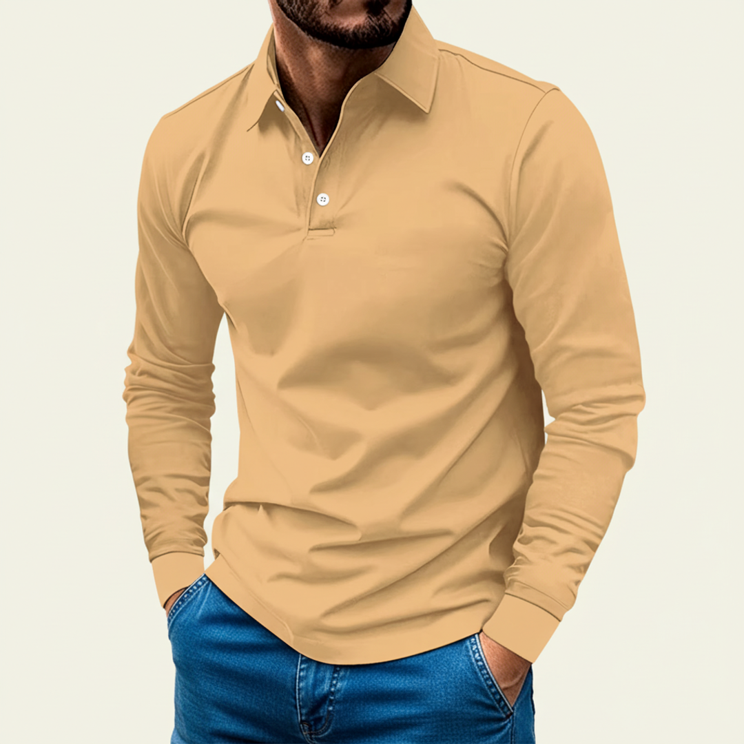 Men's Long Sleeve Polo Shirt