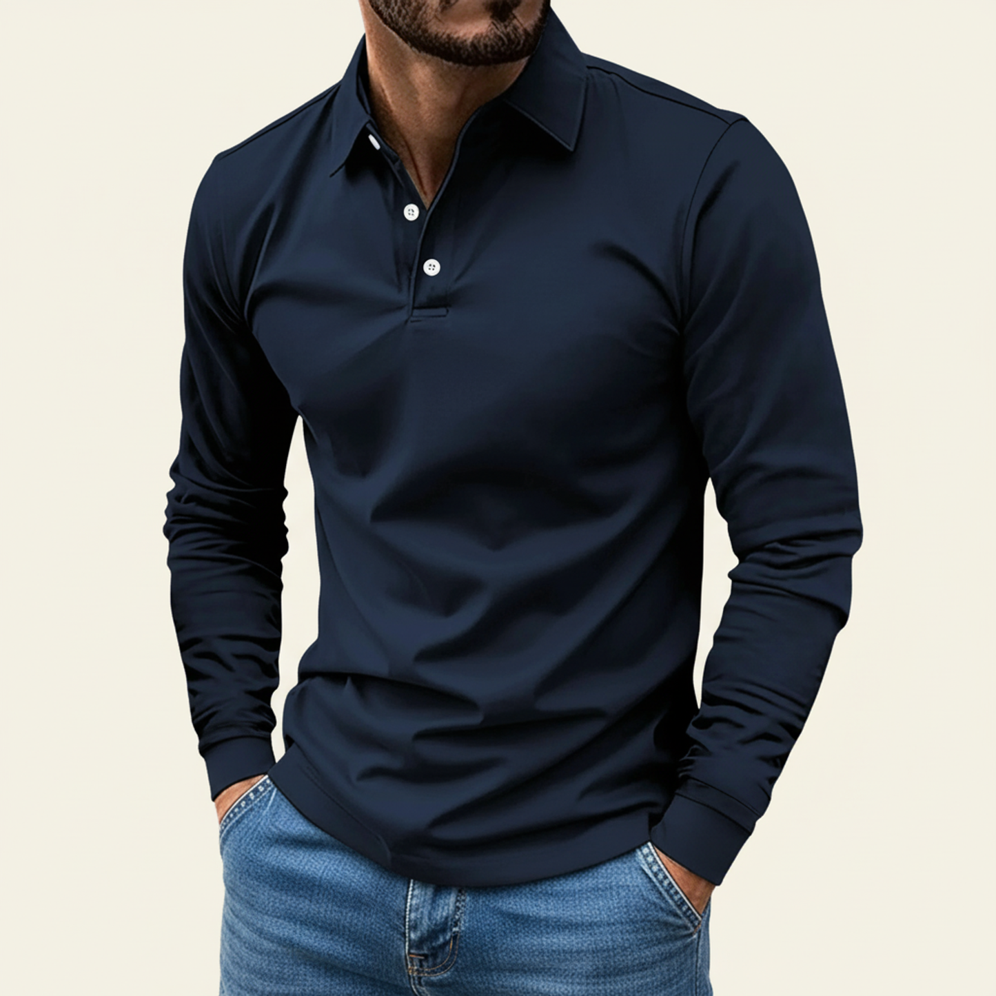 Men's Long Sleeve Polo Shirt