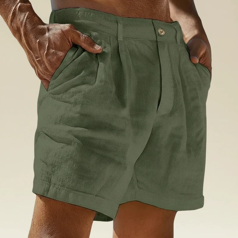 Men's Pleated Shorts