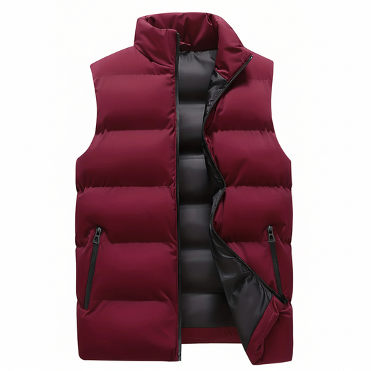 Men's Zip Front Puffer Vest