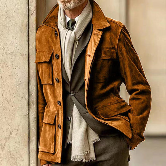 Men's Button-Down Safari Jacket - Image 1