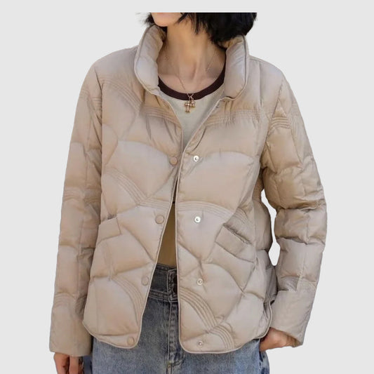 Women's Quilted Button-Down Jacket - Image 1