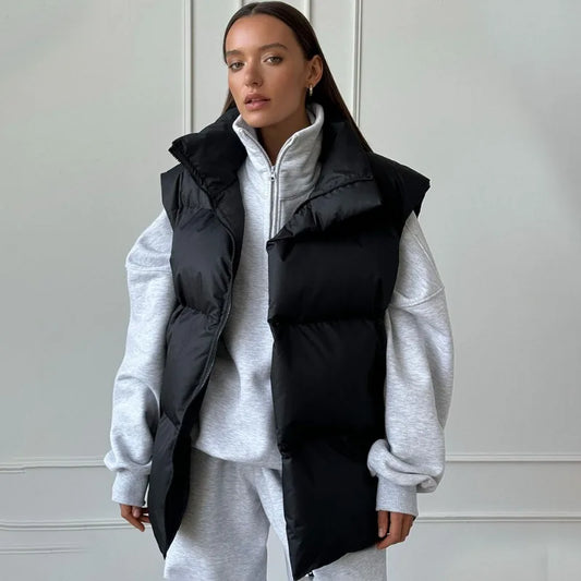 Women's Puffer Sleeveless Jacket - Image 1
