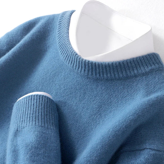 Men's Long Sleeve Crew Neck Sweater - Image 2