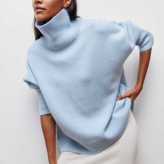 Women's Oversized Turtleneck Sweater - Image 1