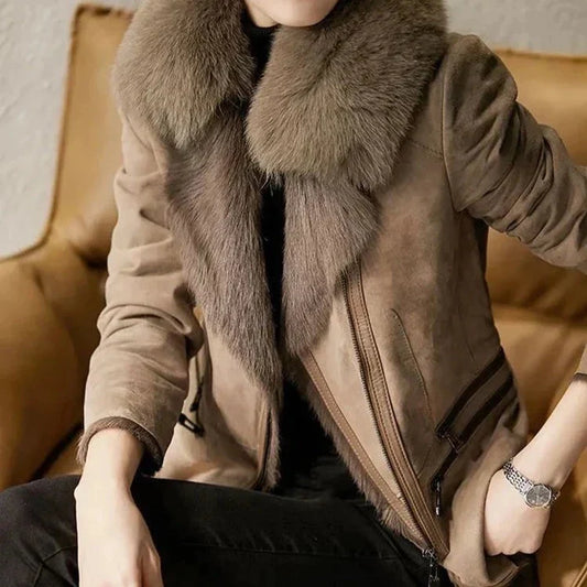 Women's Fur Collar Jacket - Image 1