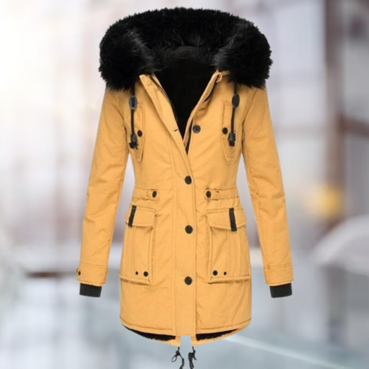 Women's Faux Fur Hooded Coat - Image 1