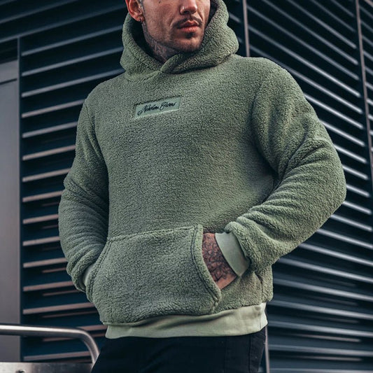 Men's Textured Pullover Hoodie - Image 1
