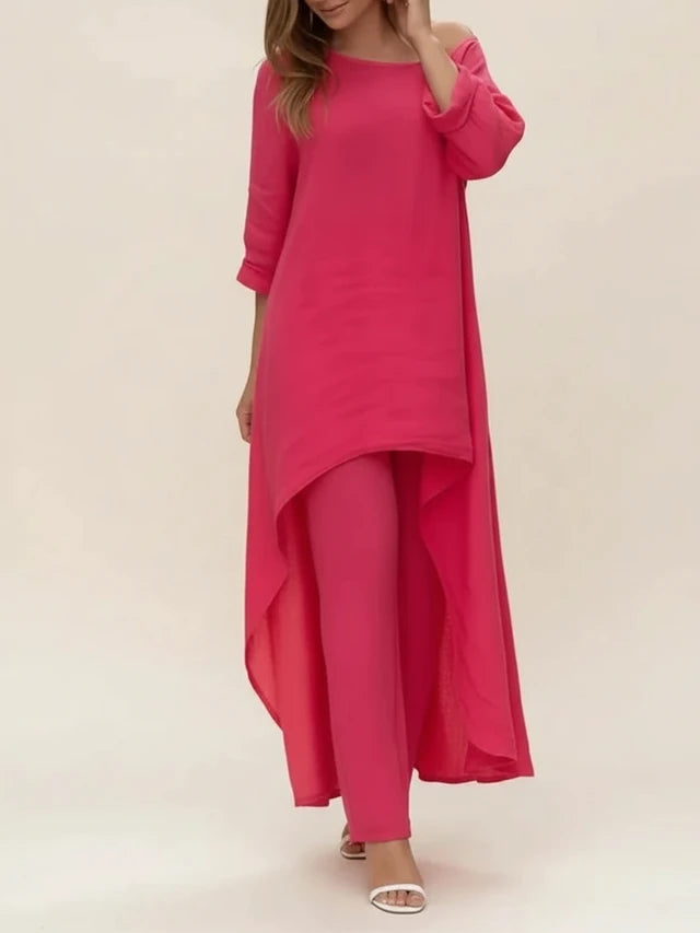 Women's Asymmetrical Loose Fit Set