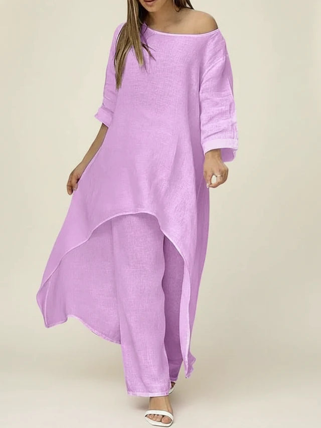 Women's Asymmetrical Loose Fit Set