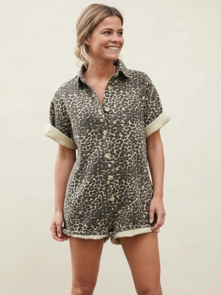 Women's Button-Down Romper