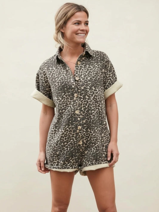 Women's Button-Down Romper