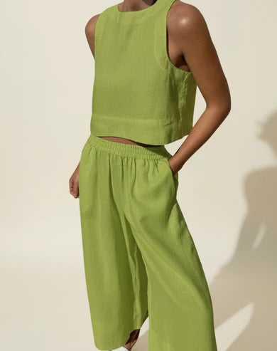 Women's Cropped Two-Piece Set