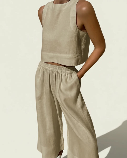 Women's Cropped Two-Piece Set