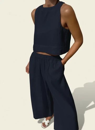 Women's Cropped Two-Piece Set