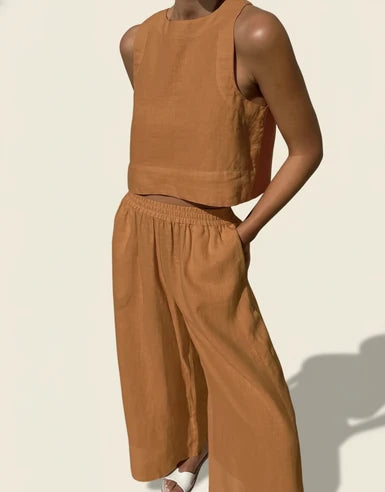 Women's Cropped Two-Piece Set