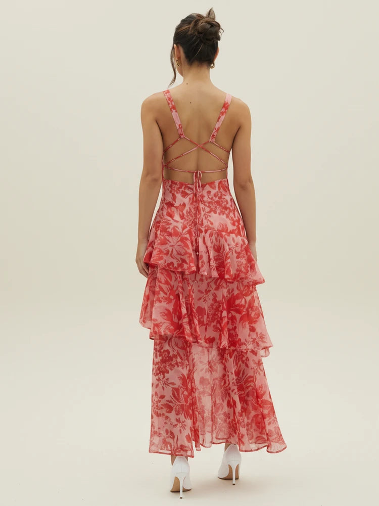 Women's Floral Summer Maxi Dress