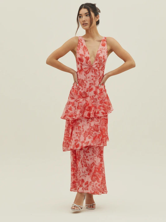 Women's Floral Summer Maxi Dress
