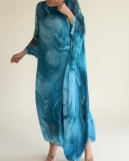 Women's Long-Sleeve Maxi Dress