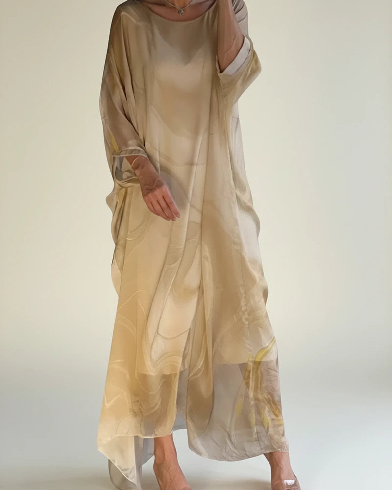 Women's Long-Sleeve Maxi Dress