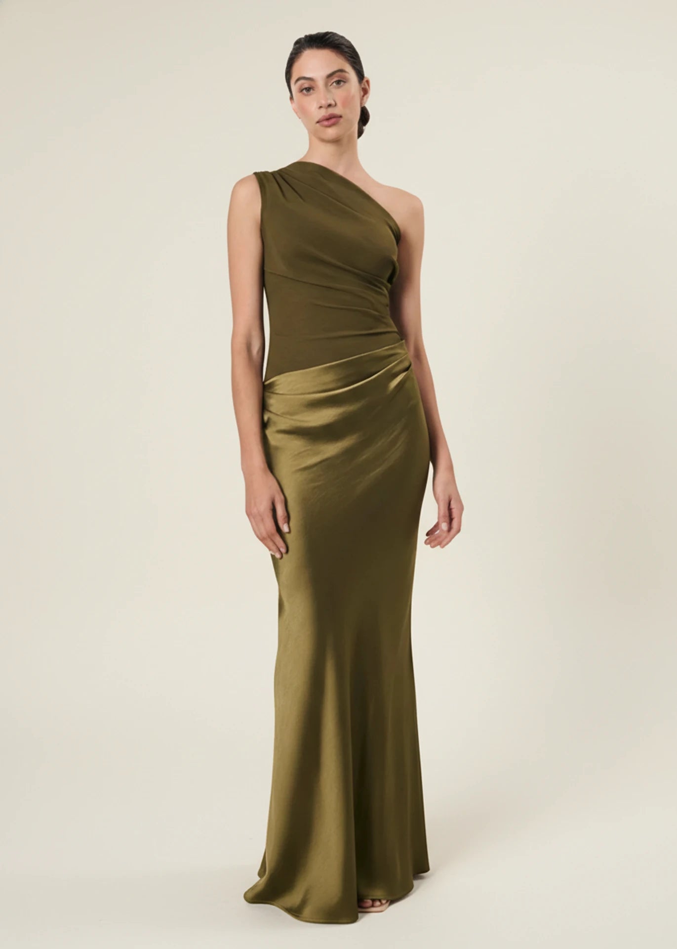 Women's One Shoulder Evening Maxi Dress