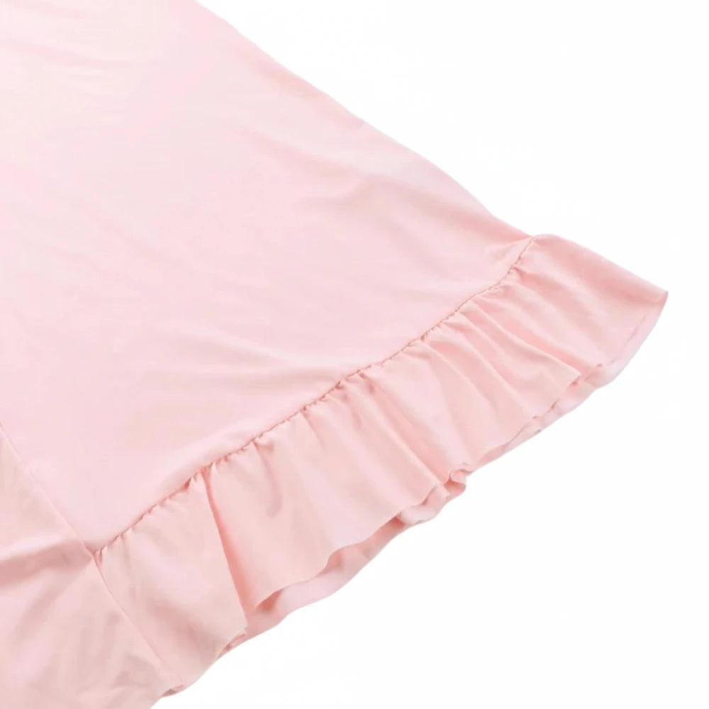 Women's Ruffle Slip Maxi Dress