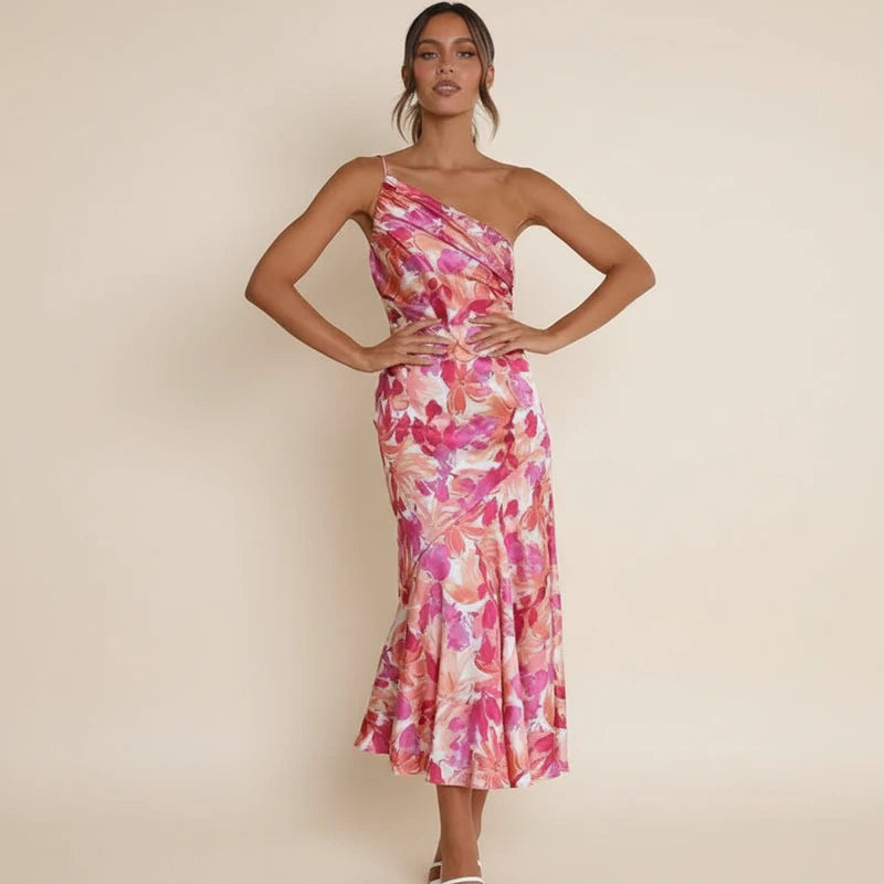 Women's Sleeveless A-Line Midi Dress