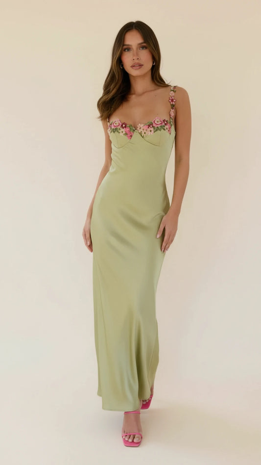 Women's Sleeveless Slip Maxi Dress