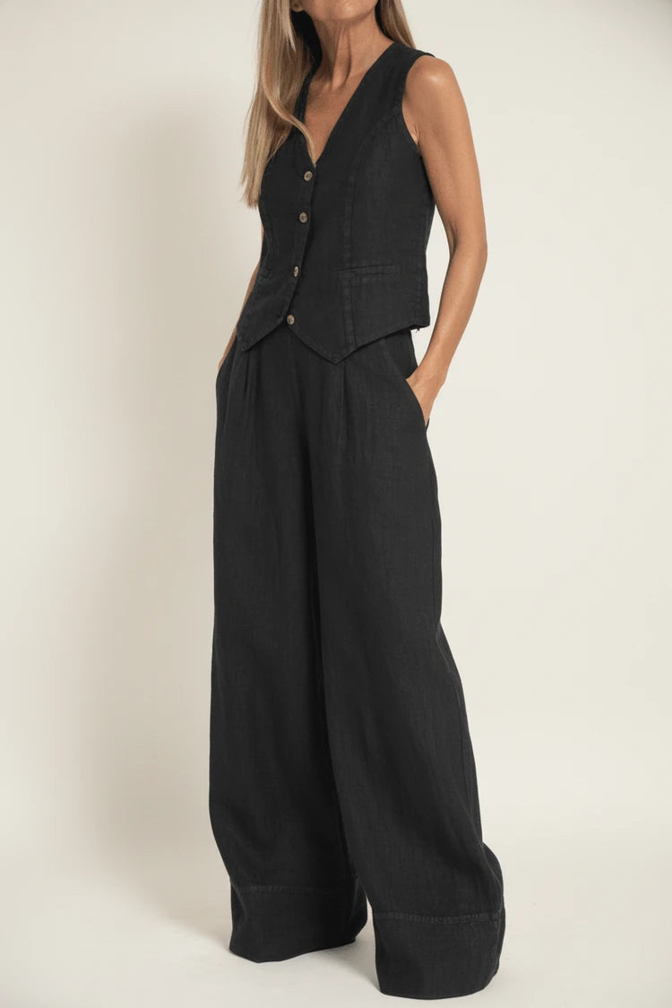 Women's Sleeveless Two-Piece Set