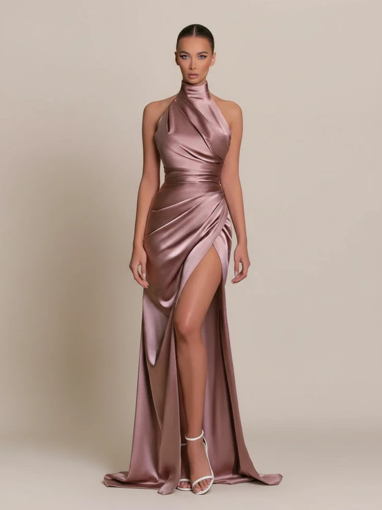 Women's Slit Bodycon Maxi Dress