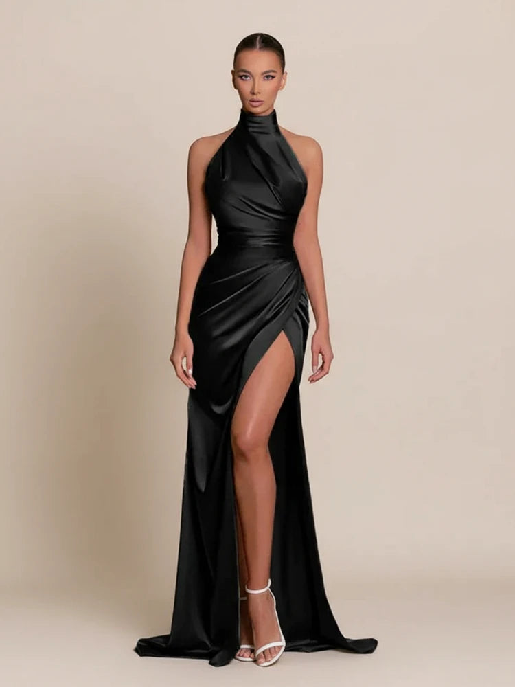 Women's Slit Bodycon Maxi Dress