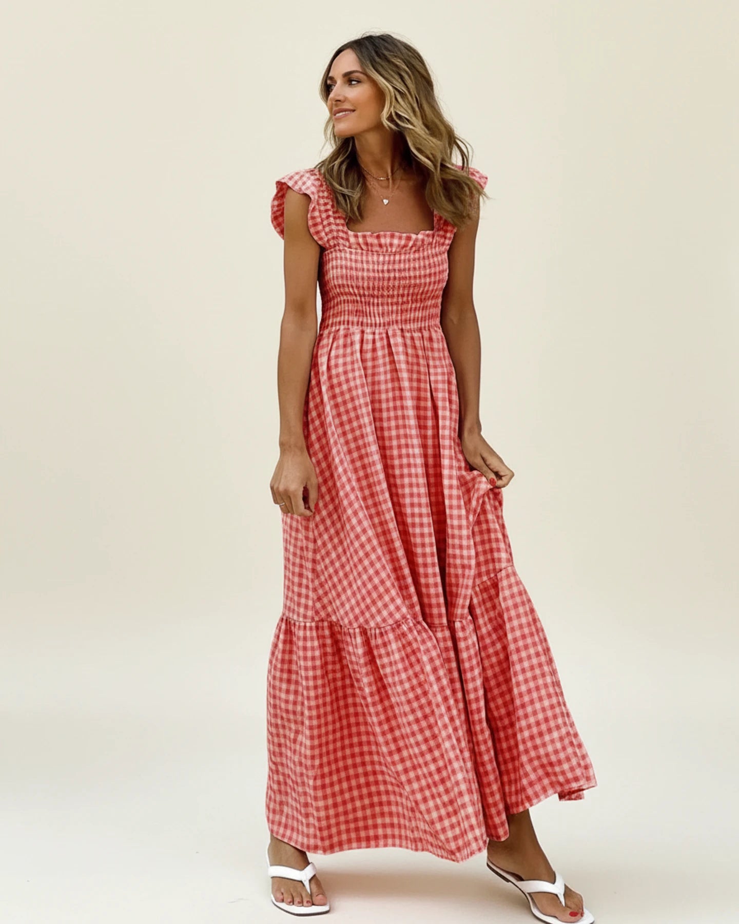 Women's Smocked Summer Maxi Dress