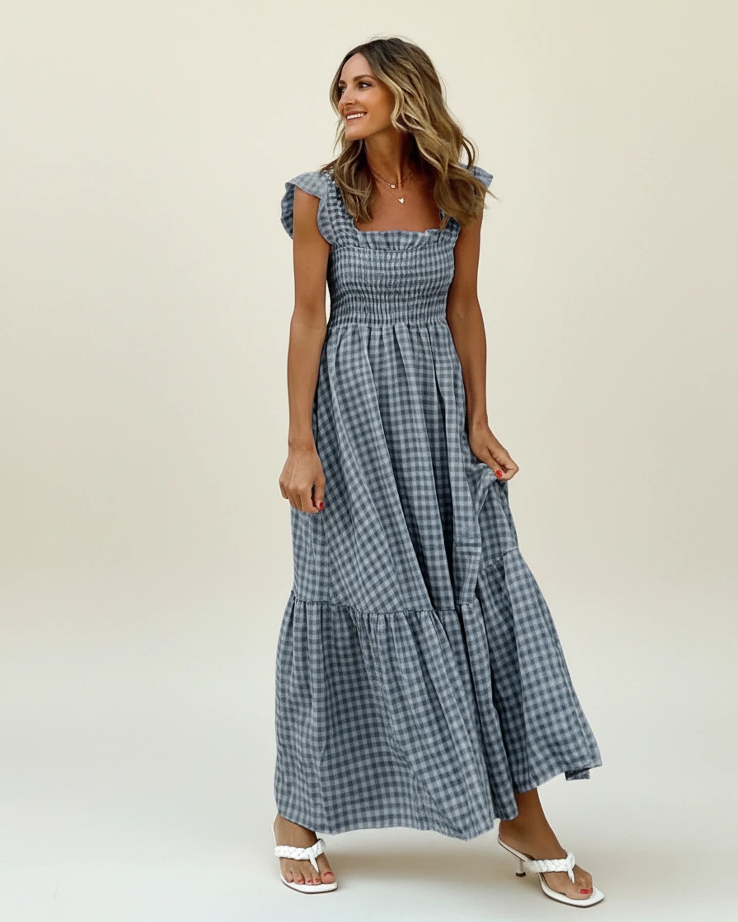 Women's Smocked Summer Maxi Dress