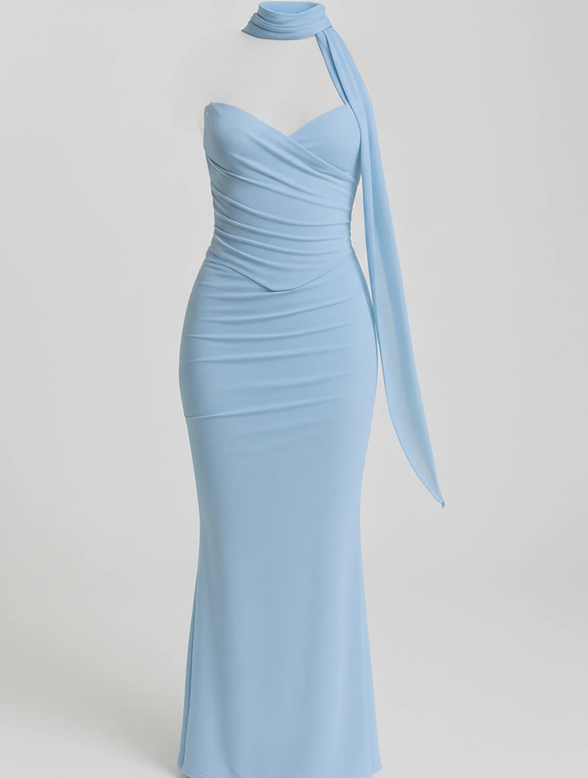 Women's Strapless Evening Maxi Dress