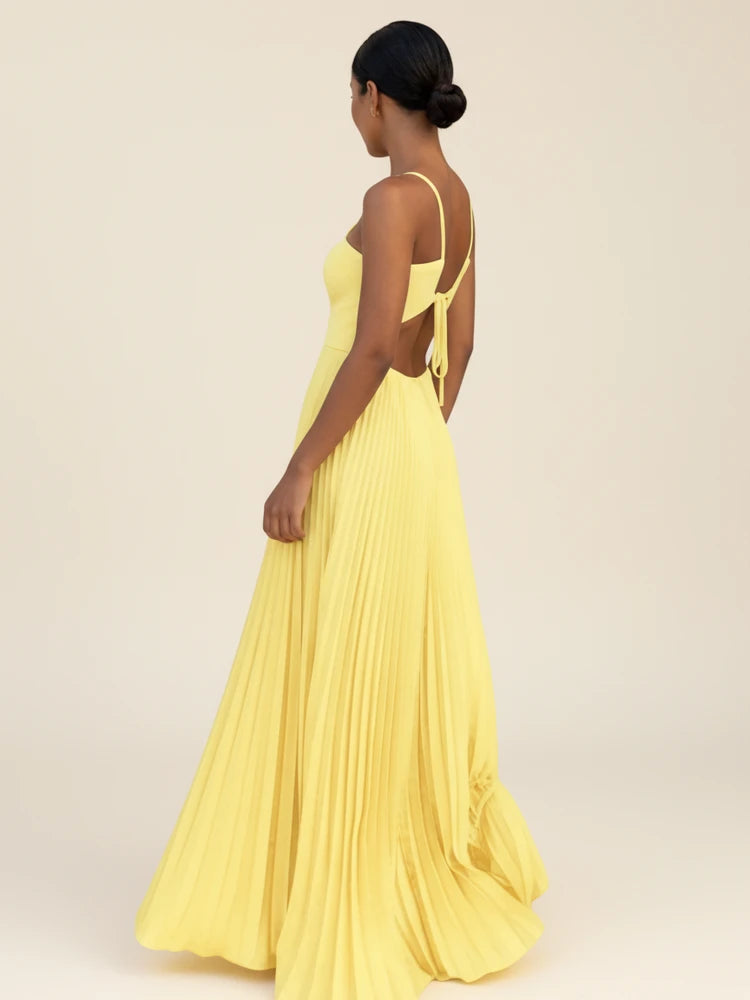 Women's Strappy A-Line Maxi Dress