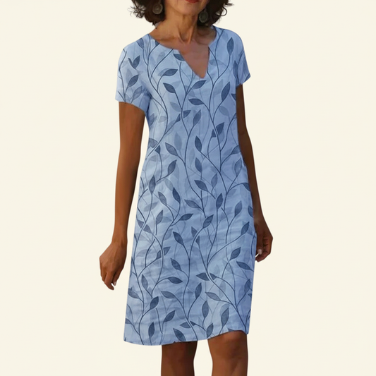 Women's V-Neck Floral Midi Dress