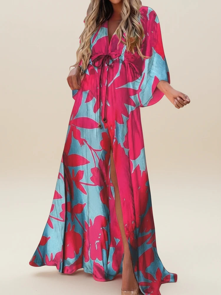 Women's V-Neck Summer Maxi Dress