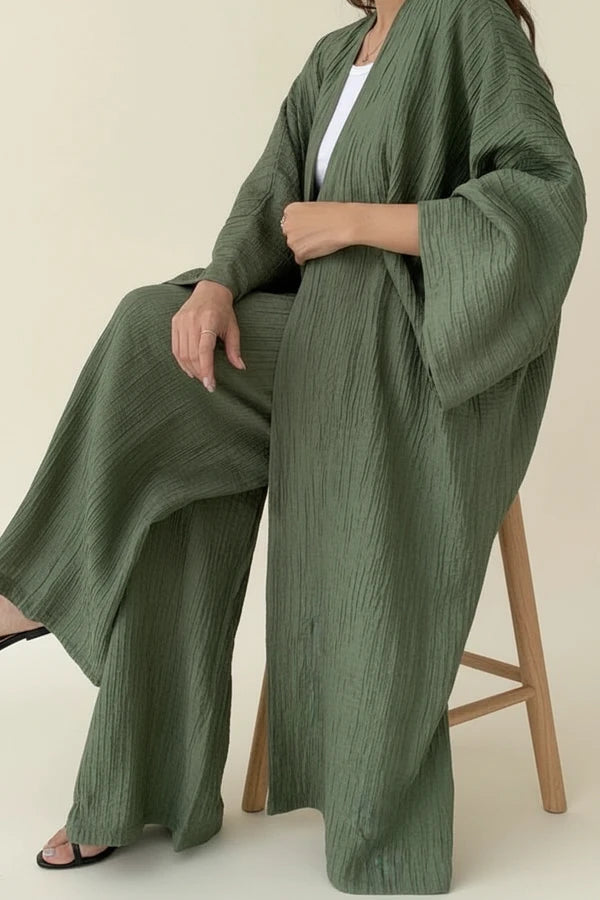 Women's Wide-Leg Pant Set