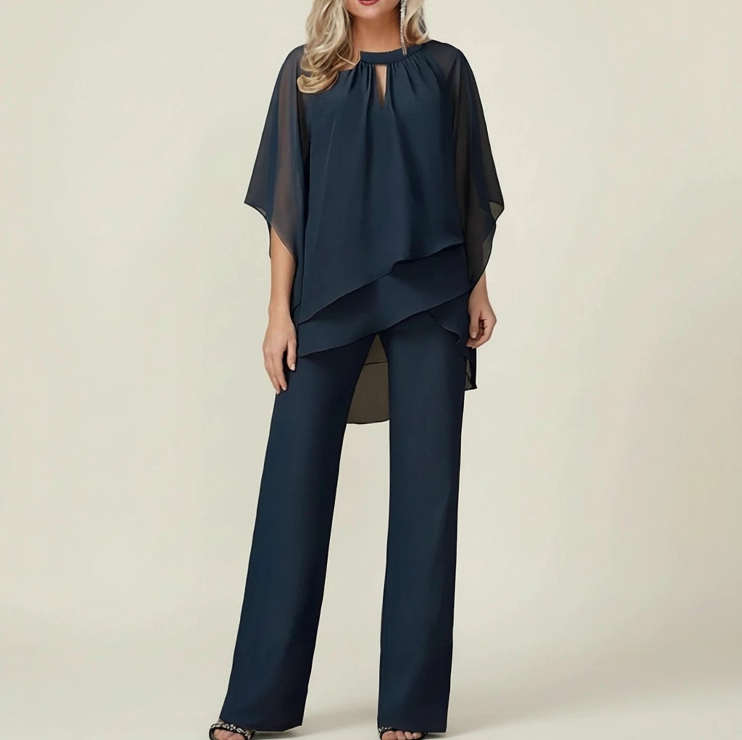 Women's Wide Leg Pant Set