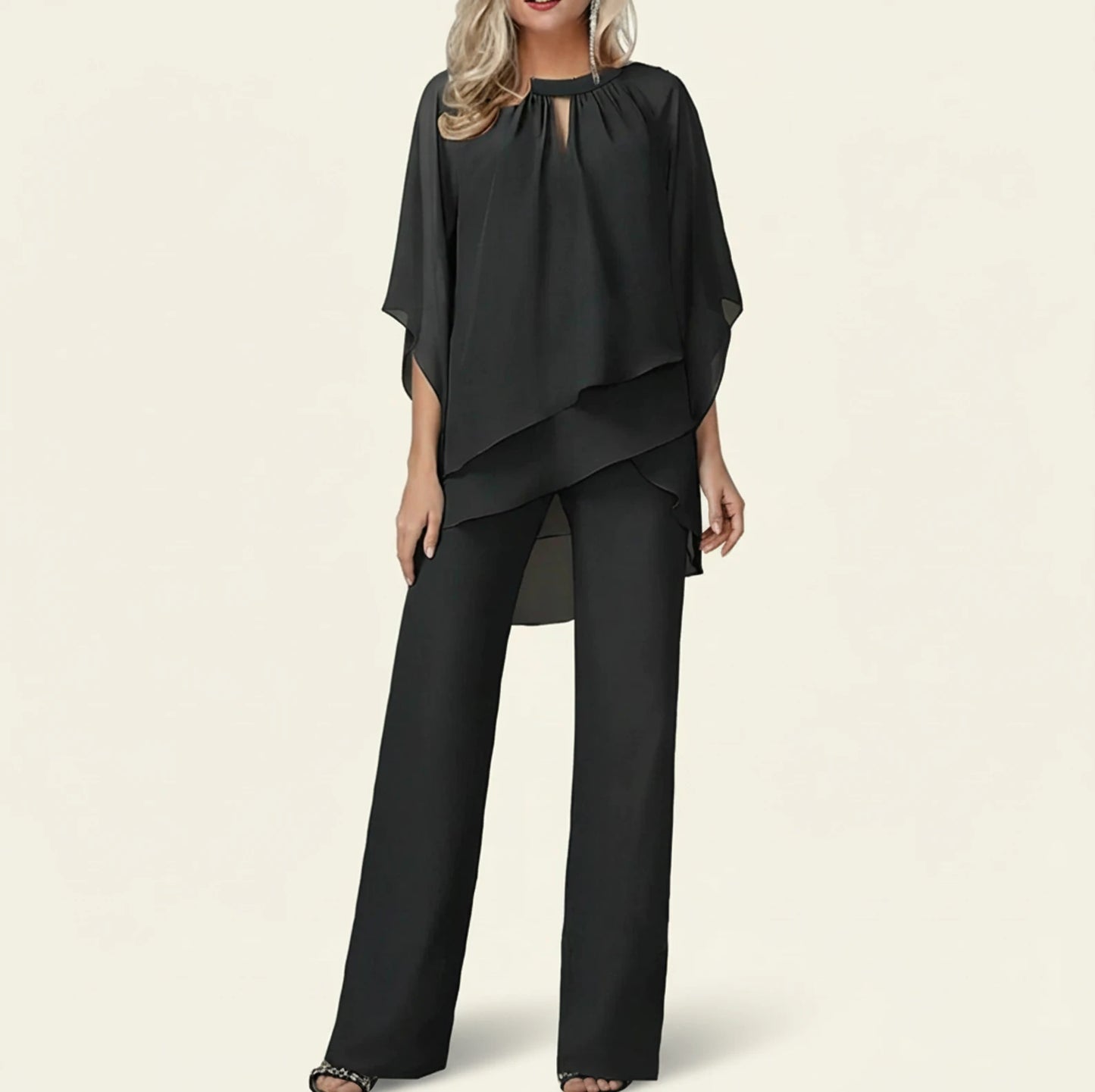 Women's Wide Leg Pant Set