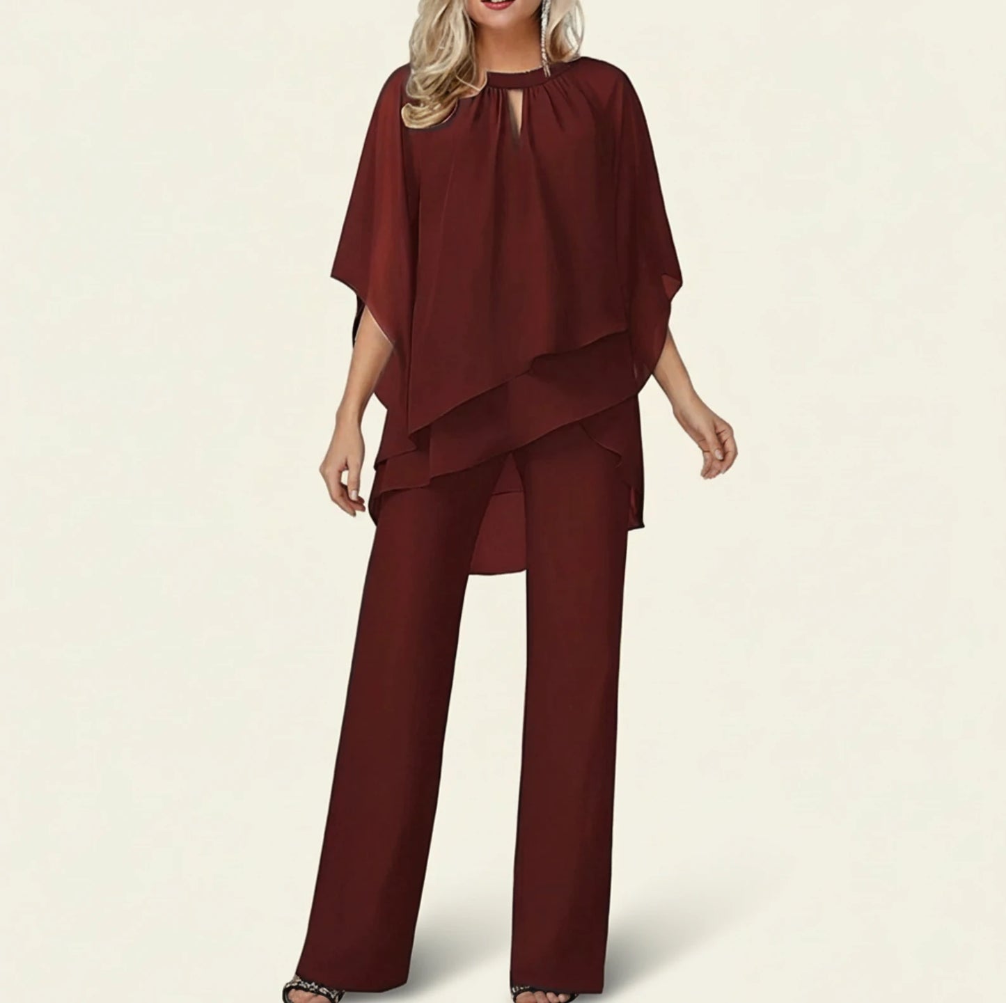 Women's Wide Leg Pant Set
