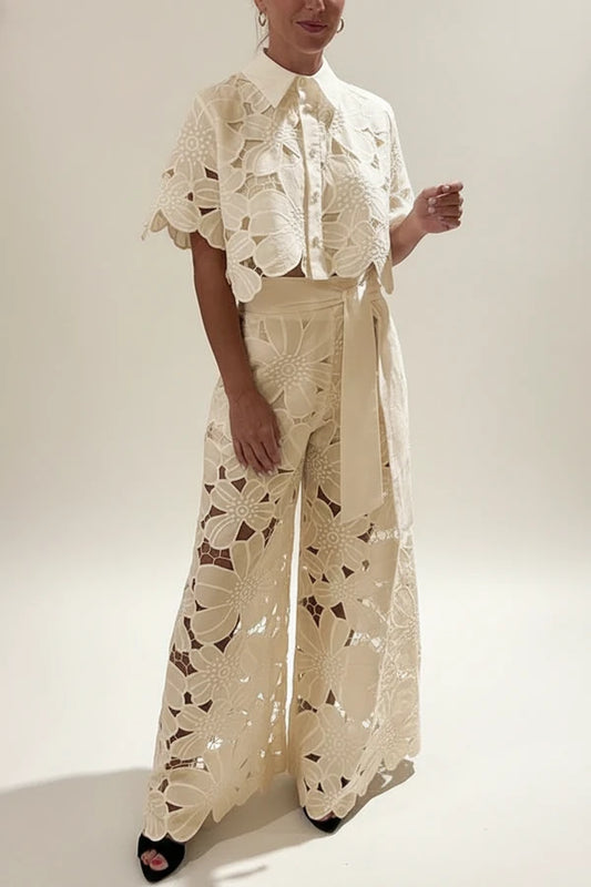 Women's Wide Leg Two-Piece Set