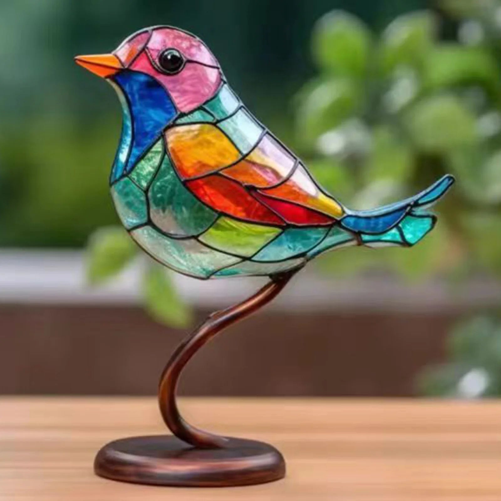 Acrylic Birds on Branch Sculpture – Elegant Artistic Home Decoration