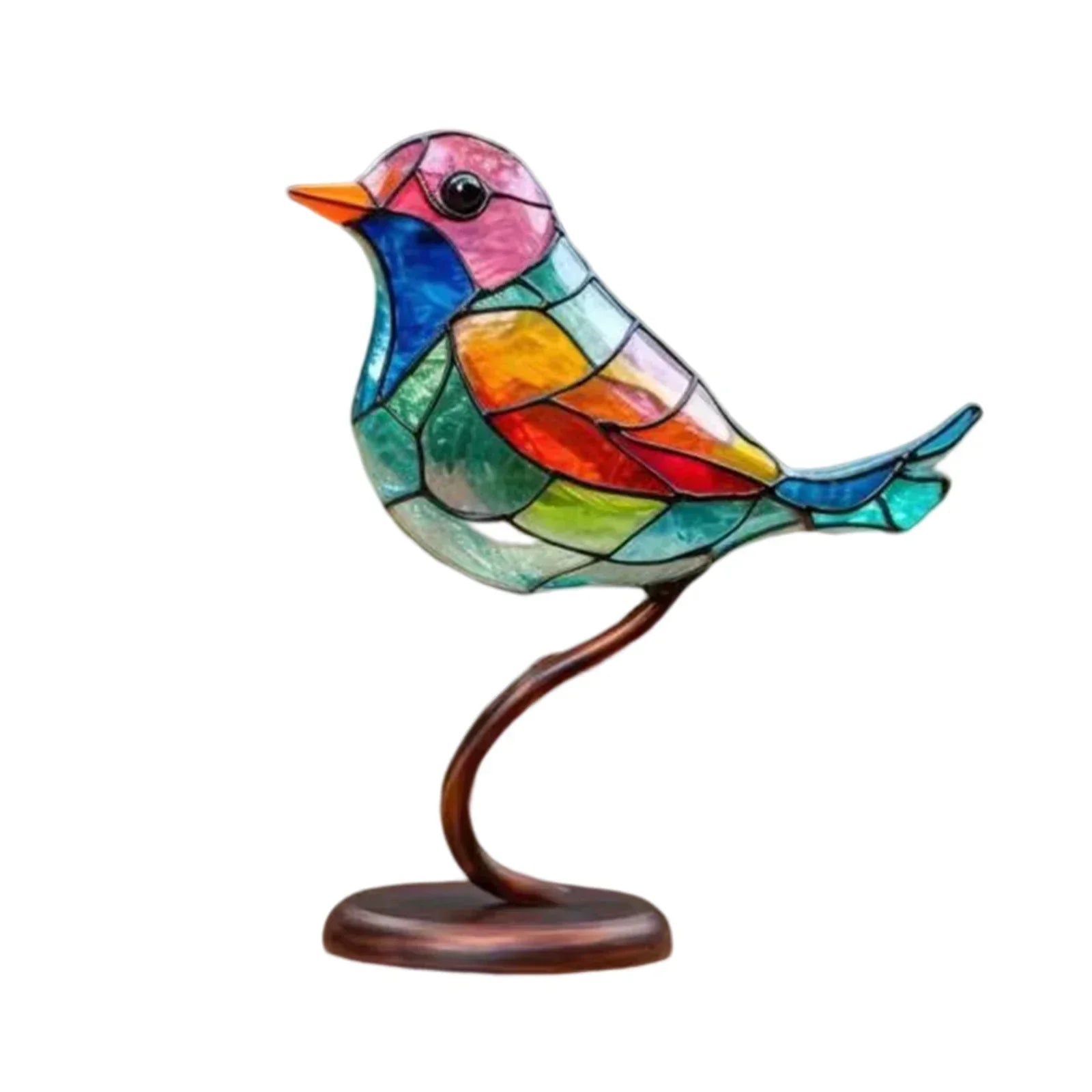 Acrylic Birds on Branch Sculpture – Elegant Artistic Home Decoration